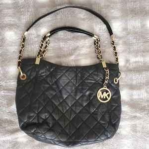 Michael Kors Susannah Black Leather Bag